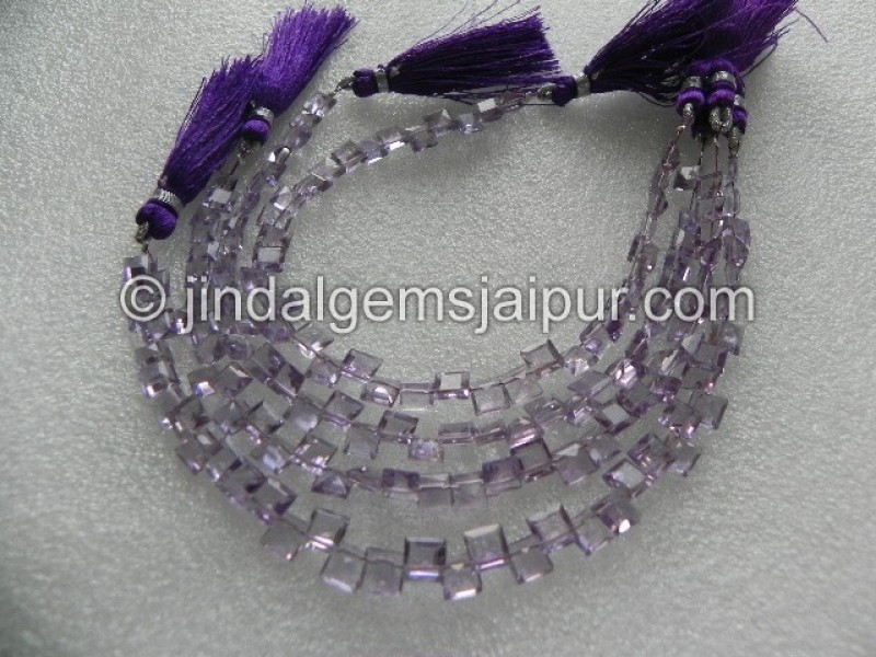 Amethyst Cut Square Beads
